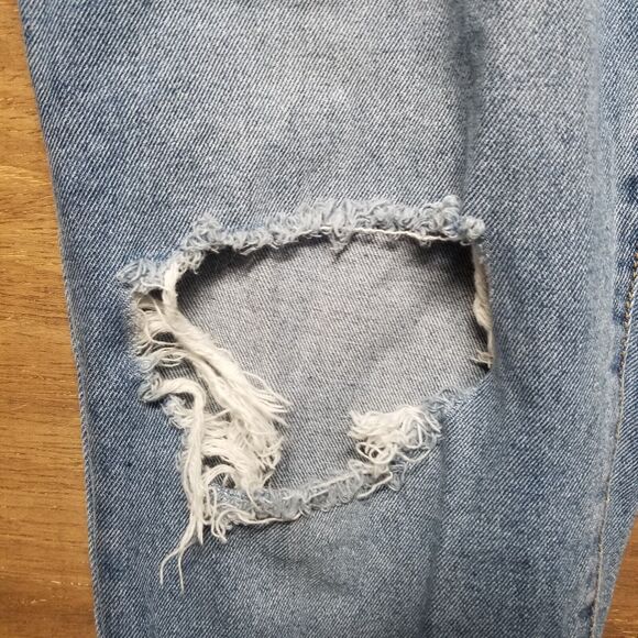 NOBO No Boundries Womans Jrs Size 13 High Rise Blue Ankle Jeans Distressed - Picture 2 of 10